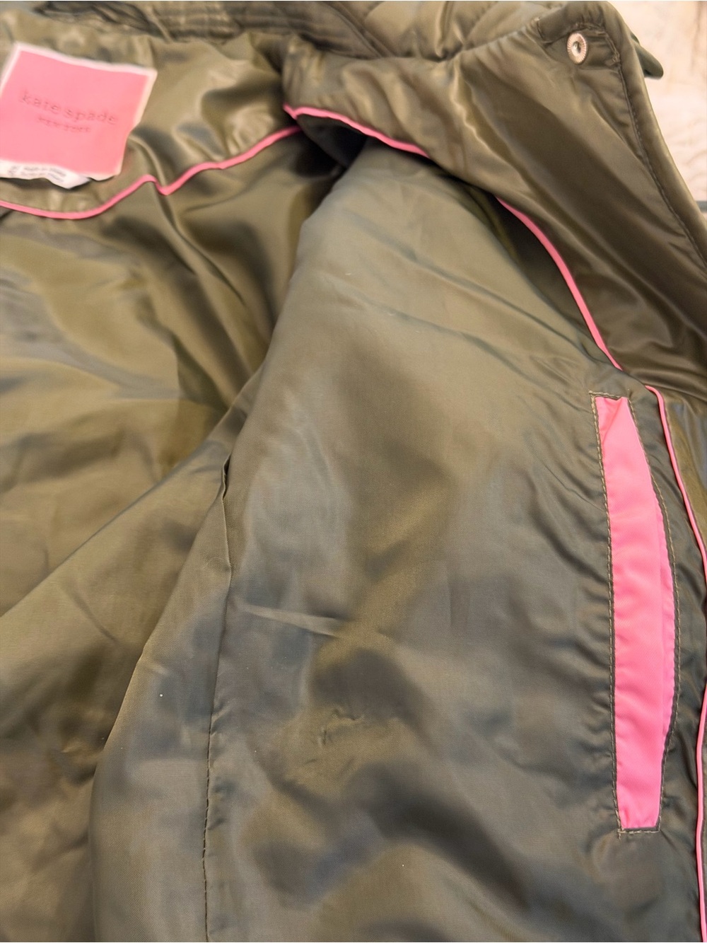 Kate Spade Quilted Snap Jacket XL - Picture 4 of 5